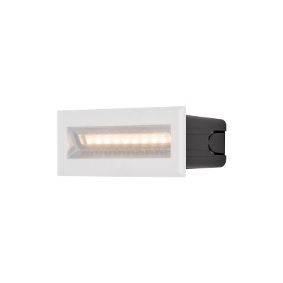 Spot LED incastrabil scari / perete exterior IP65 Bosca alb 13,7cm