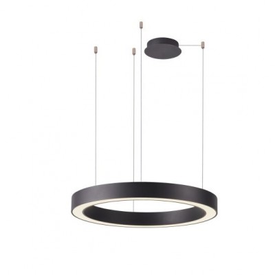 Lustra LED cu telecomanda design circular MARCO 60 CCT BK