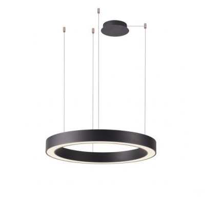 Lustra LED cu telecomanda design circular MARCO 80 CCT BK