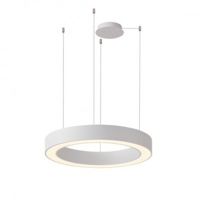 Lustra LED cu telecomanda design circular MARCO 100 CCT WH