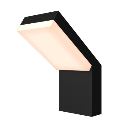 Aplica LED de perete exterior design modern IP54 Paso negru