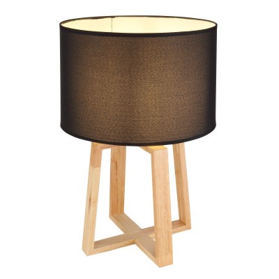 Veioza, lampa de masa modern Moritz negru 30cm