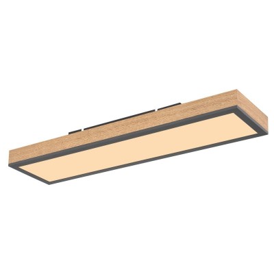 Plafoniera LED cu aspect lemn design dreptunghiular DORO 18W 