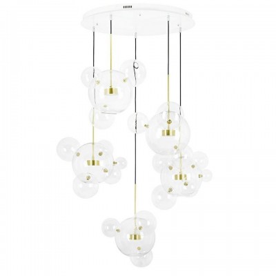 Lustra cu 5 pendule LED design modern Boliccine