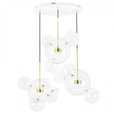 Lustra cu 3 pendule LED design modern Boliccine