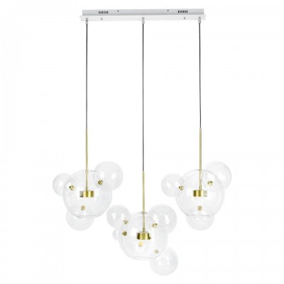 Lustra cu 3 pendule LED design modern Boliccine