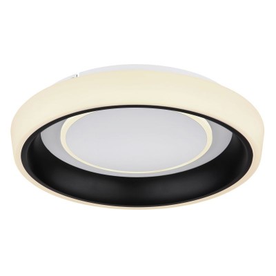 Plafoniera LED cu telecomanda design modern Tabano negru mat