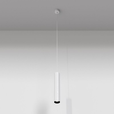 Pendul LED design tehnic Focus alb, 4000K