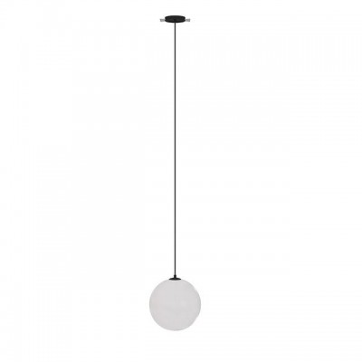 Pendul LED incastrabil design tehnic Luna negru, 4000K