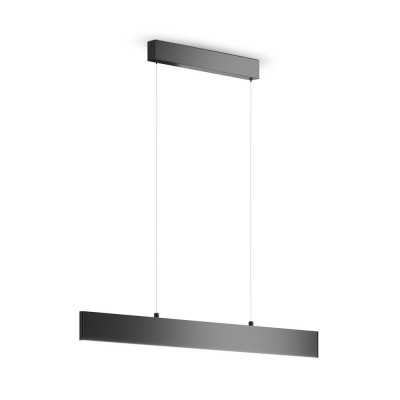 Lustra LED suspendata design modern Step negru 23W 4000K