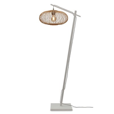 Lampadar eco din bambus Cango S white/40x20 nat