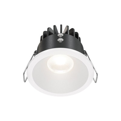 Spot LED incastrabil pentru baie design tehnic IP65 Zoom alb 4000K