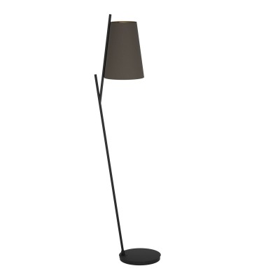 Lampadar design modern Petrosa negru, cappuccino