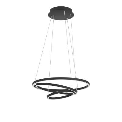 Lustra LED inteligenta, dimabila design modern Lobinero negru