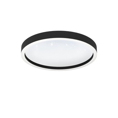 Plafoniera LED RGB inteligenta, design modern Montemorelos-z negru