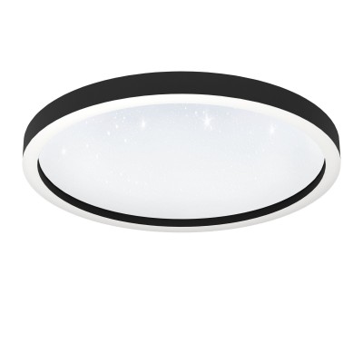 Plafoniera LED RGB inteligenta, design modern Montemorelos-z negru 57cm