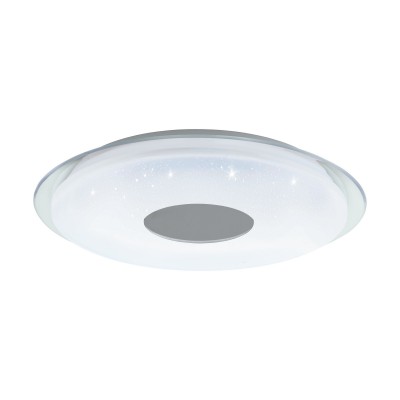 Plafoniera LED inteligenta, design modern Lanciano-z alb, crom 45cm