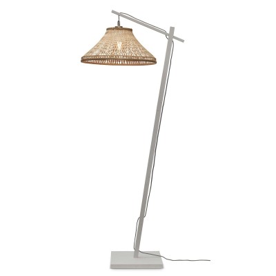 Lampadar eco din bambus Tahiti S white/45x20, nat