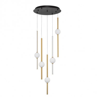 Lustra dimabila cu 5 pendule LED design modern ACROBAT