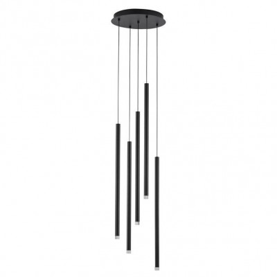 Lustra cu 5 pendule LED design tubular DANDIA