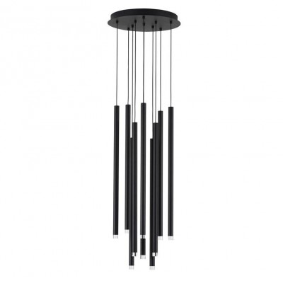 Lustra cu 10 pendule LED design tubular DANDIA