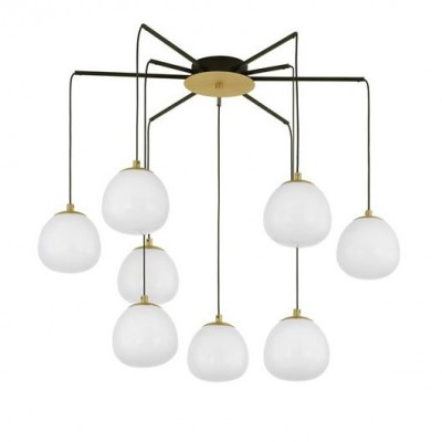 Lustra moderna design deosebit cu 8 de surse de lumina THE EGG