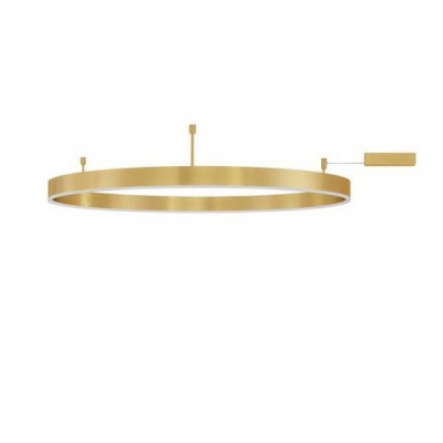 Lustra/Plafoniera LED  dimabila design circular MOTIF bronz 100cm