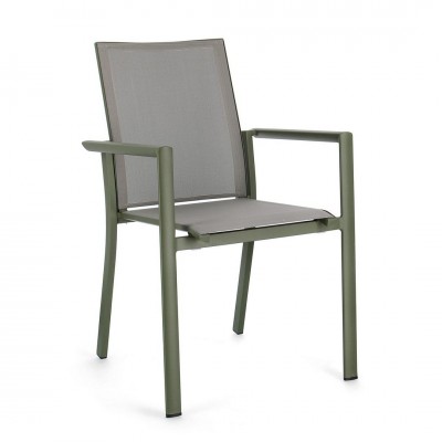 Set de 4 scaune exterior design modern Konnor verde