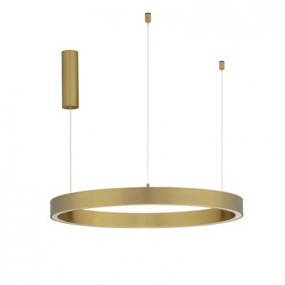 Lustra LED suspendata design circular STING Bronz 80cm