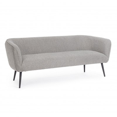 Canapea fixa cu 3 locuri design modern Avril gri