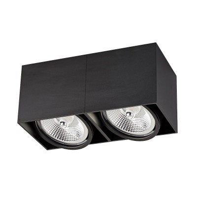 Spot aplicat modern BOX 2 negru