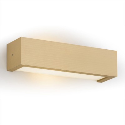 Aplica de perete cu lumina ambientala design modern Caserta auriu 32cm