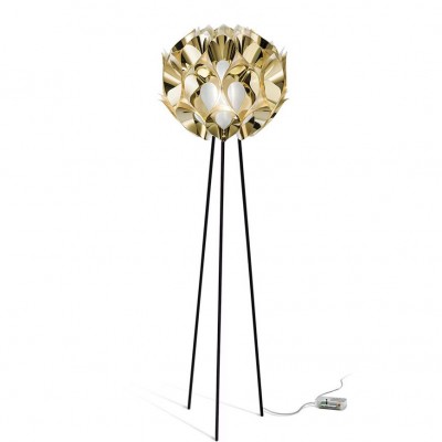 Lampadar cu trepied realizat manual Flora Gold