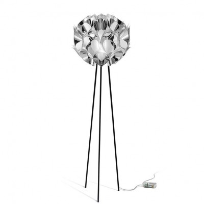 Lampadar cu trepied realizat manual Flora Silver