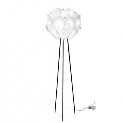 Lampadar cu trepied realizat manual Flora White