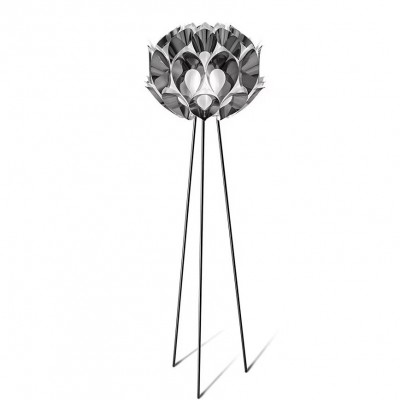 Lampadar cu trepied realizat manual Flora Pewter