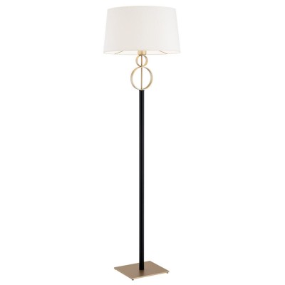 Lampadar, lampa de podea design modern Perseo crem, auriu, negru