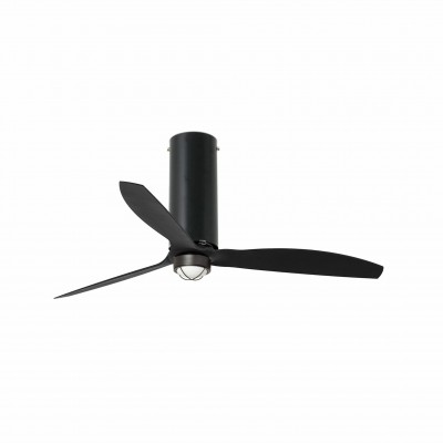 Lustra cu Ventilator si telecomanda TUBE negru mat