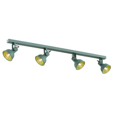 Lustra cu 4 spoturi directionabile design modern Lenora verde