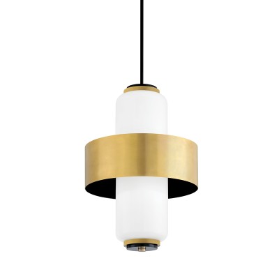 Pendul LUX MELROSE small, alb opal 