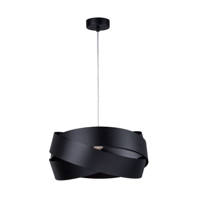 Pendul design modern Tornado negru