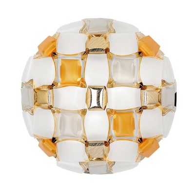 Aplica perete sau tavan design modern geometric Mida Medium Amber