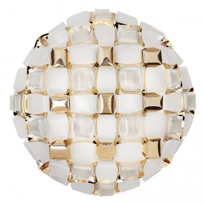 Aplica perete sau tavan design modern geometric Mida Large White-Gold