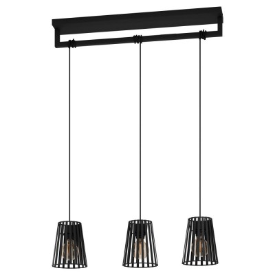 Lustra cu 3 pendule design modern Bogota negru