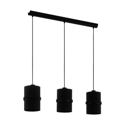 Lustra cu 3 pendule design modern Paraguaio negru