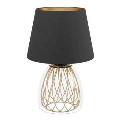 Veioza, lampa de masa, design modern Jazminia alama, negru