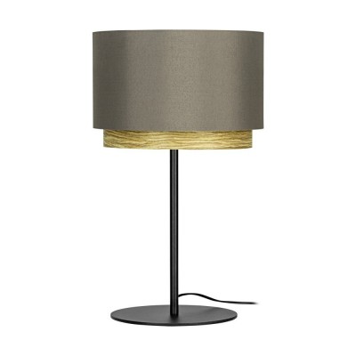 Veioza, lampa de masa design modern Marchena negru, cappucchino