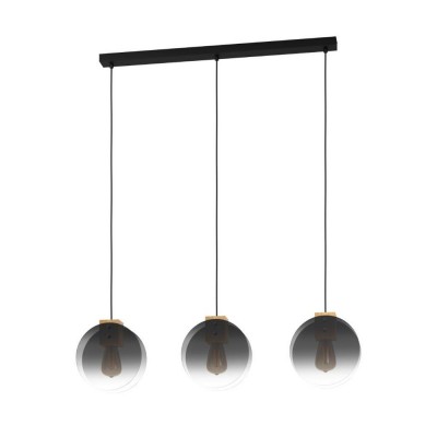 Lustra cu 3 pendule design modern Millena negru