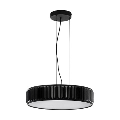 Lustra LED dimabila cu telecomanda design modern Firenzuola negru