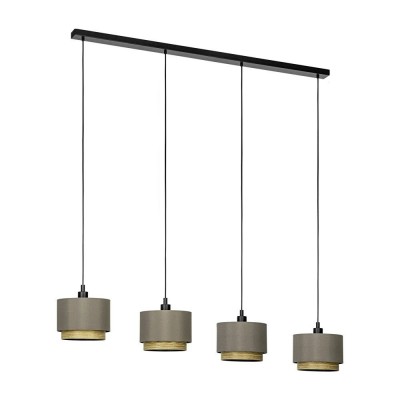 Lustra cu 4 pendule design modern Marchena negru, cappucchino